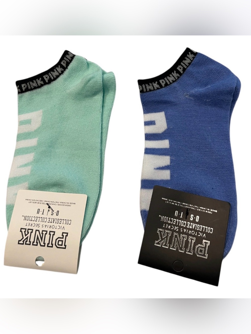 PINK Victoria’s Secret Collegiate Collection Low-Cut Socks 2-Pack NWT